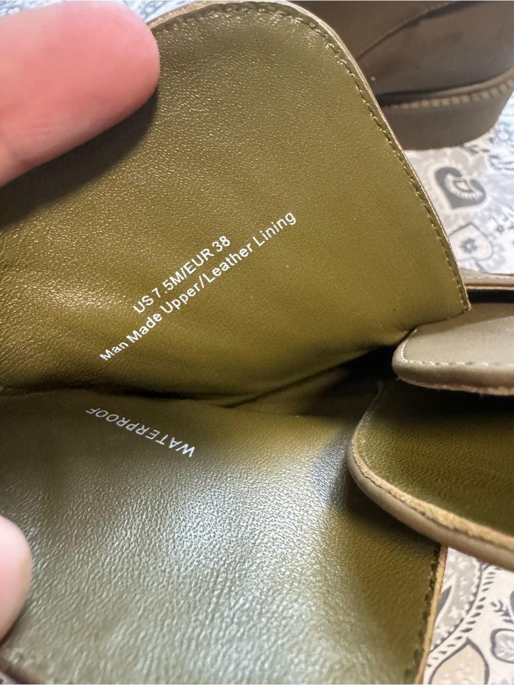 Vince Olive-Tone Ankle Boot with Buckle Strap - Picture 4 of 4